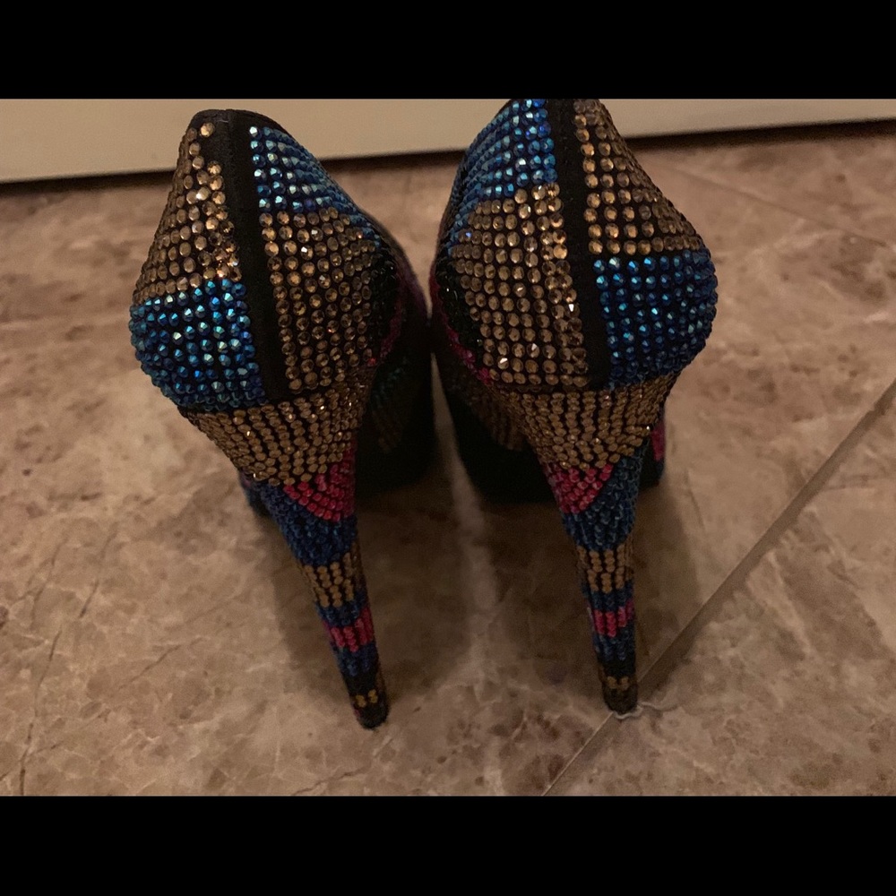 Multi Colored Crystal Pumps - image 3